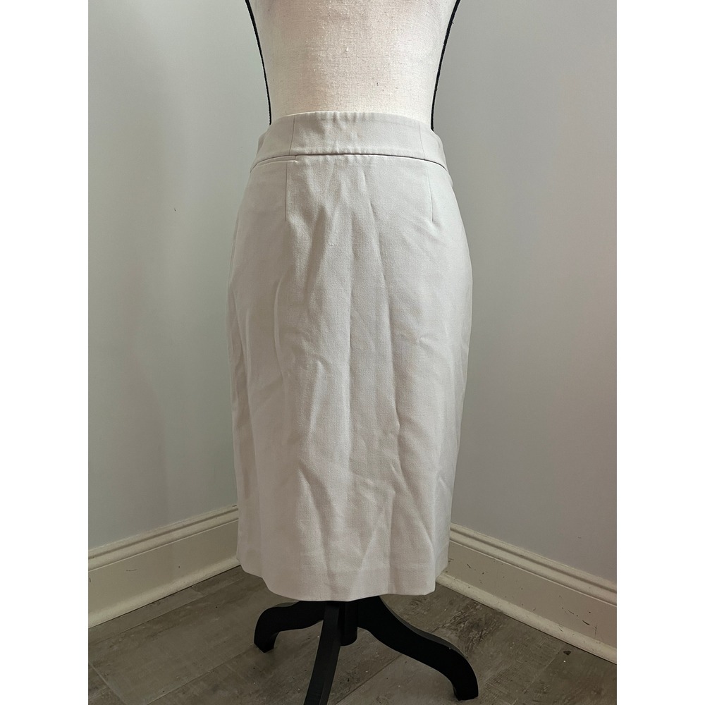 Calvin Klein Beige Pencil Skirt size Small Midi Business Casual Office Preppy